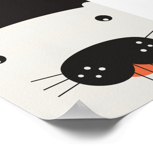 Beaver Face-Poster - 11 x 8,5 inch Poster (Hoek)