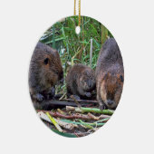 Beaver-familie Keramisch Ornament (Rechts)