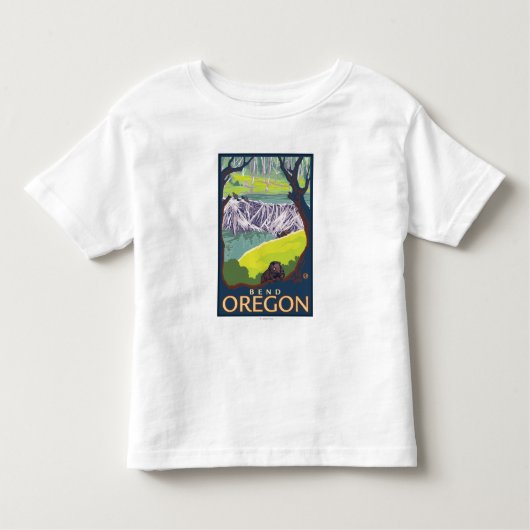 Beaver Family - Bend, Oregon Kinder Shirts (Voorkant)