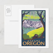 Beaver Family - Eugene, Oregon Briefkaart (Voorkant / Achterkant)