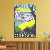 Beaver Family - Eugene, Oregon Canvas Afdruk (Insitu (Woonkamer))