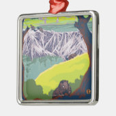 Beaver Family - Eugene, Oregon Metalen Ornament (Links)