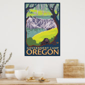 Beaver Family - Government Camp, Oregon Poster (Keuken)