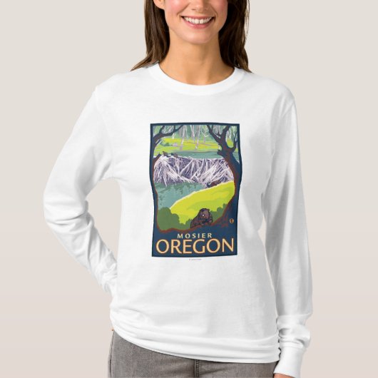 Beaver Family - Mosier, Oregon T-shirt (Voorkant)
