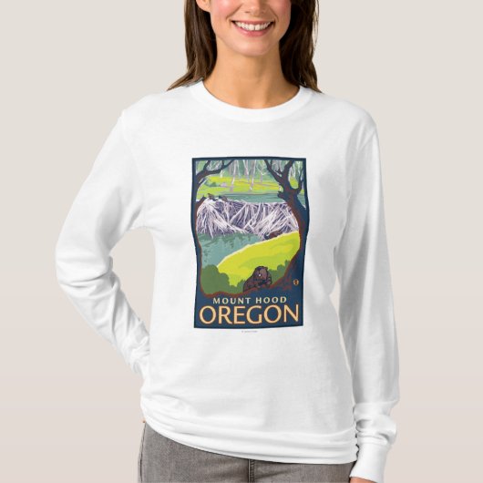 Beaver Family - Mount Hood, Oregon T-shirt (Voorkant)