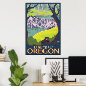 Beaver Family - Troutdale, Oregon Poster (Thuiskantoor)