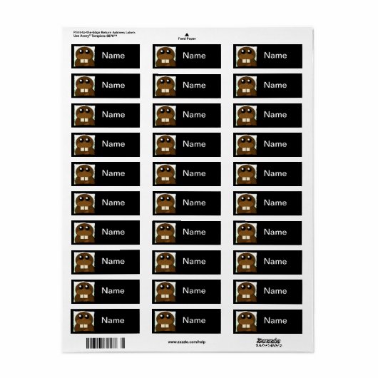 Beaver Fever Etiket (Full Sheet)