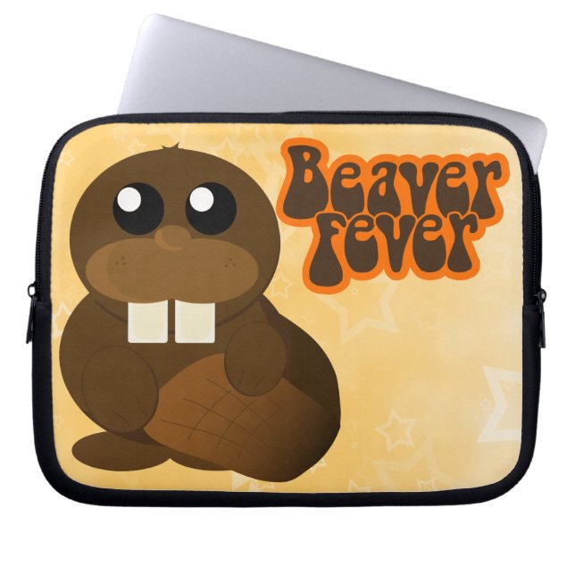 Beaver Fever Laptop Sleeve (Voorkant)