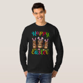 Beaver Funny Easter Bunny Beaver Happy Pasen T-shirt (Voorkant volledig)