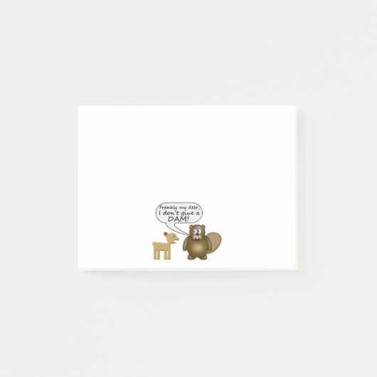 Beaver geeft geen dam post-it® notes (Voorkant)