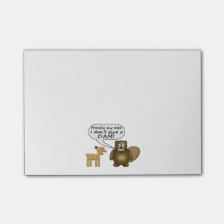 Beaver geeft geen dam post-it® notes