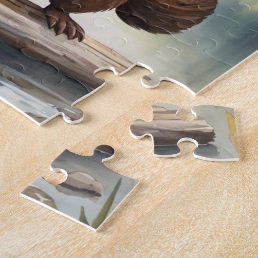 Beaver gepersonaliseerde Kinderen Legpuzzel (Zijkant)