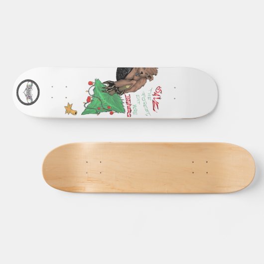 Beaver grappige striptekening persoonlijk skateboard (Horizontaal)