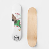 Beaver grappige striptekening persoonlijk skateboard (Voorkant)