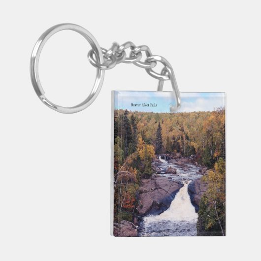 Beaver Herfsten acrylische sleutelketen Sleutelhanger (Voorkant Links)