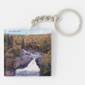 Beaver Herfsten acrylische sleutelketen Sleutelhanger (Achterkant)