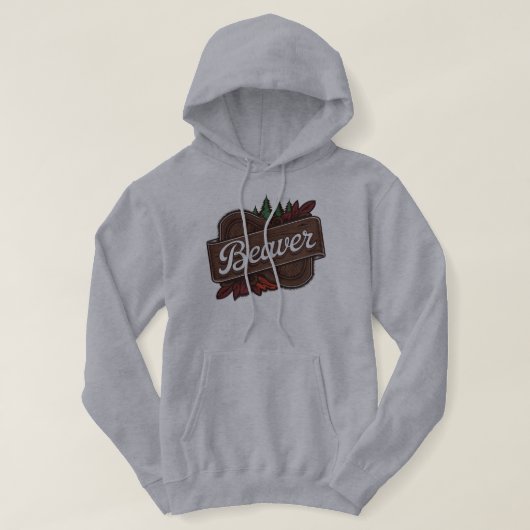 Beaver Hoodie Woodland Wander Sweatshirt (Design voorkant)