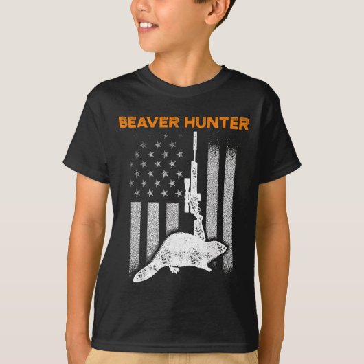 Beaver Hunting Season Hunt Hunter T-shirt (Voorkant)