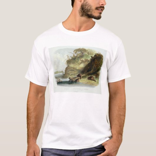 Beaver Hut op de Missouri, bord 17 van deel 1 T-shirt (Voorkant)