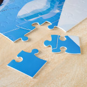 Beaver Ice Bathing in a Striped Swimsuit Legpuzzel (Zijkant)