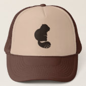 Beaver Icon, Nocturnal Rodent Trucker Pet (Voorkant)
