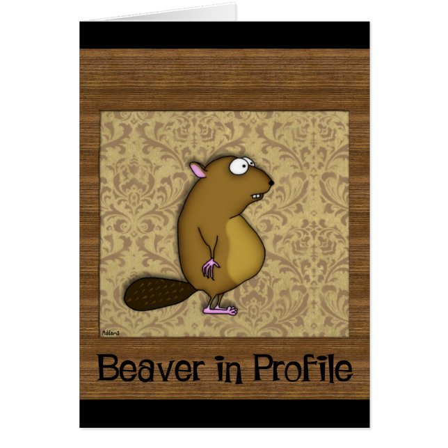 Beaver in profiel (Voorkant)