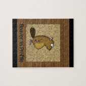 Beaver in profiel legpuzzel (Horizontaal)