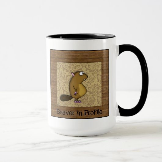 Beaver in profiel mok (Rechts)