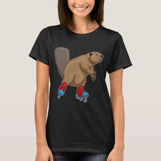 Beaver Inline schaatsen Roller schaatsen T-shirt (Voorkant)