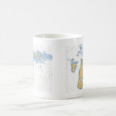 Beaver Island, MI Nautical Chart Koffiemok (Center)