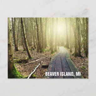 Beaver Island Michigan Hiking Travel Briefkaart