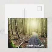Beaver Island Michigan Hiking Travel Briefkaart (Voorkant / Achterkant)