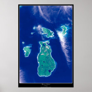 Beaver Island, Michigan satelliet poster
