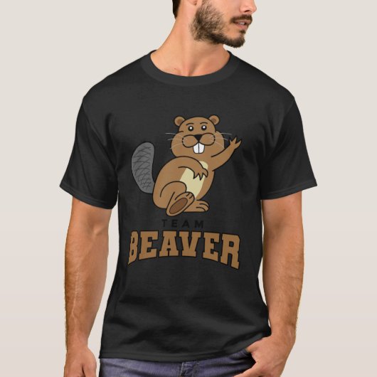 Beaver Joke Rodents Animal Beaver  Beaver Hunter T-shirt (Voorkant)