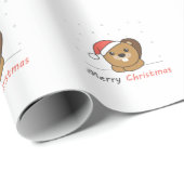 Beaver-kerstwintersneeuw Cadeaupapier (Rol Hoek)
