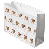Beaver-kerstwintersneeuw Groot Cadeauzakje (Achterkant Gekanteld)