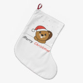 Beaver-kerstwintersneeuw Grote Kerstsok (Voorkant (Hangend))