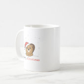 Beaver-kerstwintersneeuw Koffiemok (Voorkant links)