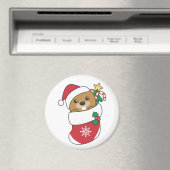 Beaver-kerstwintersneeuw Magneet (Insitu (Vaatwasser))