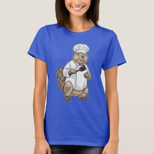 Beaver Kook Spatel Koken T-shirt