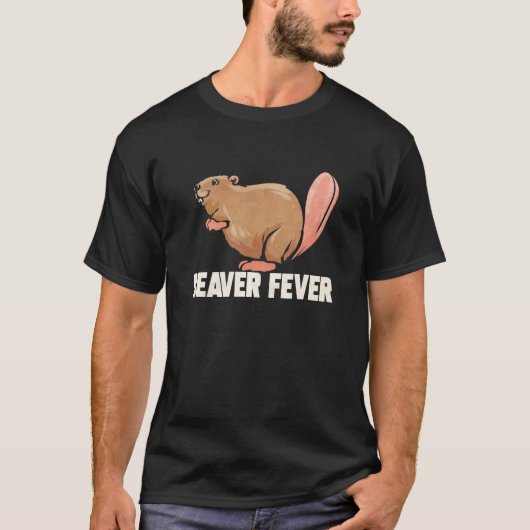 Beaver-koorts voor beenderknaagdieren t-shirt (Voorkant)