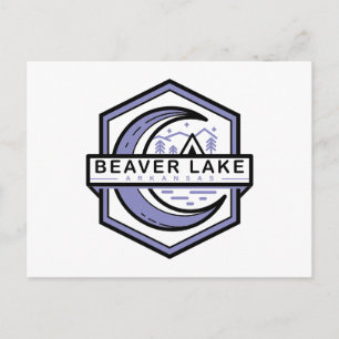 Beaver Lake Arkansas Moon Hexa Briefkaart