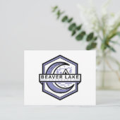 Beaver Lake Arkansas Moon Hexa Briefkaart (Staand voorkant)