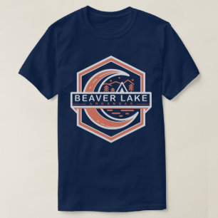 Beaver Lake Arkansas Moon Shine Hexa T-shirt