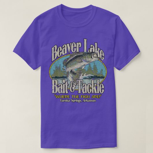 Beaver Lake Bait Tackle 1973 T-shirt (Design voorkant)