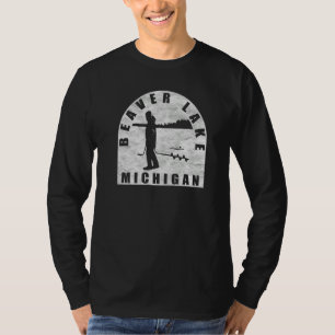 Beaver Lake Ijsvissen Michigan T-shirt