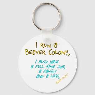 beaver leader turquoise sleutelhanger