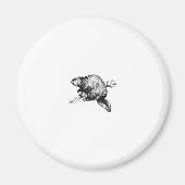 Beaver Line Art Logo Magneet (Voorkant)
