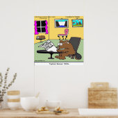 Beaver Living Wills Funny Rick London Poster (Keuken)