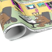 Beaver Living Wills Rick London Funny Cadeaupapier (Rol Hoek)